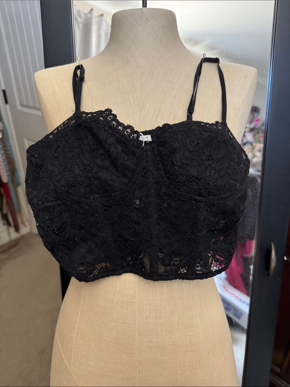 Zara Black Lace Bralette size Sm